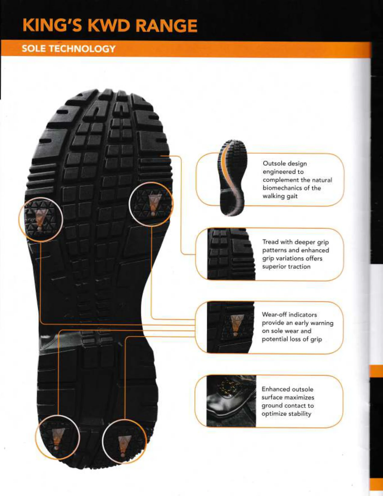 Brosur King's Safety Footwear 004 - Sole Technology of KWD Range Detail