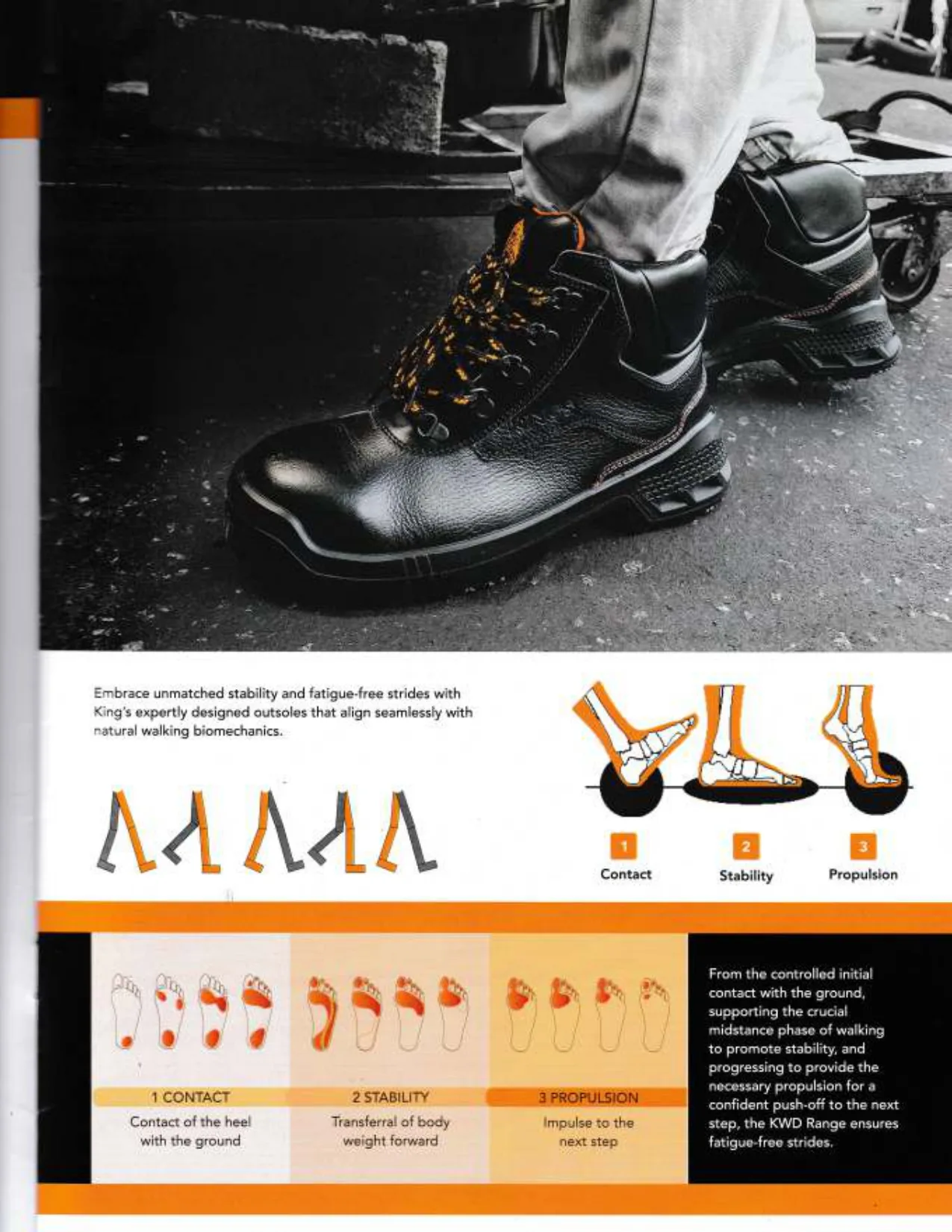 Brosur King's Safety Footwear 005 - Safety and Comfort Illustration Details