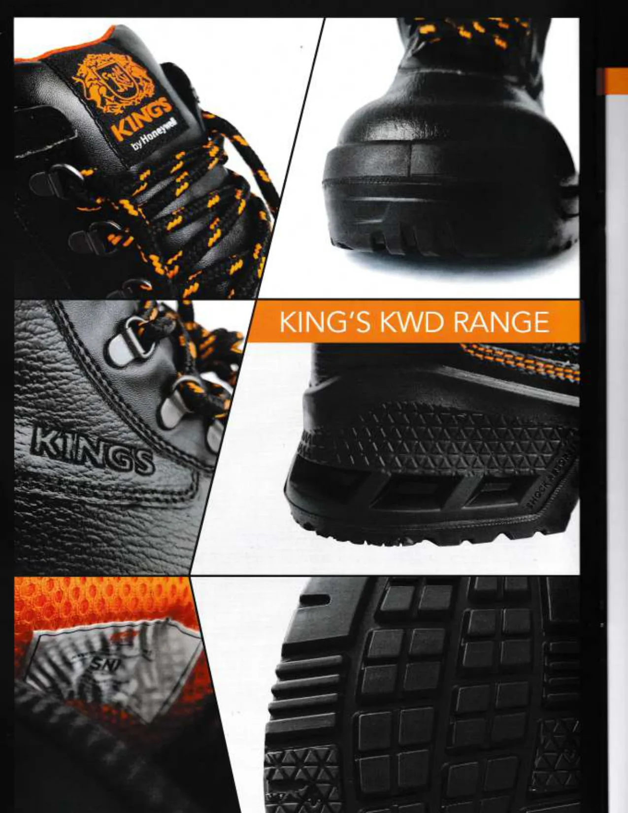 Brosur King's Safety Footwear 010 - King KWD Range Shoes Detail from different angles