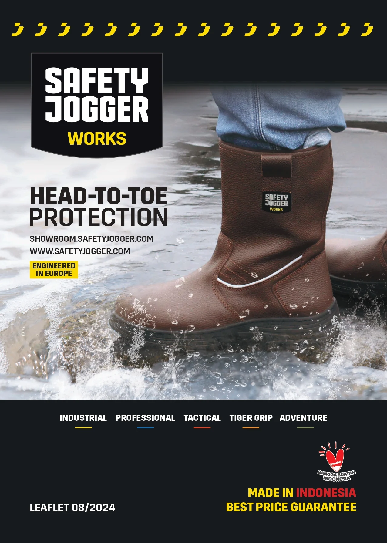 2024 Catalog Safety Jogger Works 033 - Head to toe protection showroomsafetyjogger.com for Industrial, Professional, Tactical, Tiger grip, and Adventure