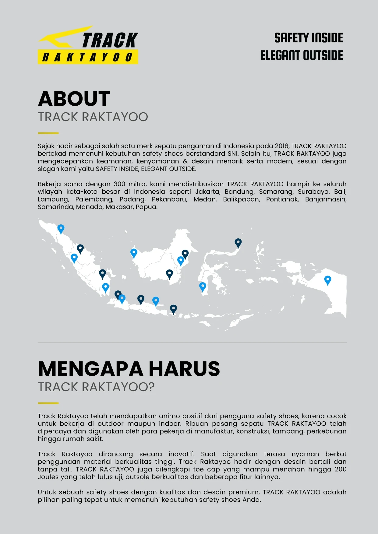 Katalog Track Raktayoo 02 - Tentang Perusahaan dan Produk