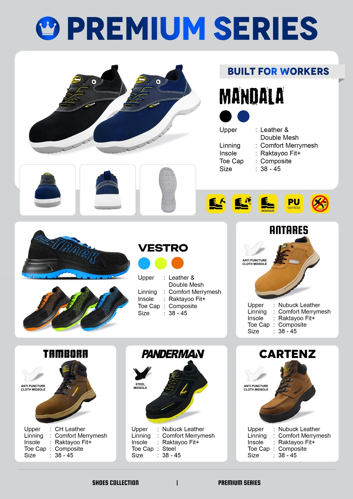 Katalog Track Raktayoo 07 - Premium Series Built for Workers: Mandala, Vestro, Antares, Tambora, Panderman, Cartenz